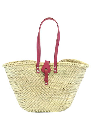 ショルダーバスケットマルシェ ピンク