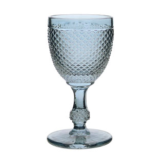 ダイヤ柄ワイングラスM　PGy